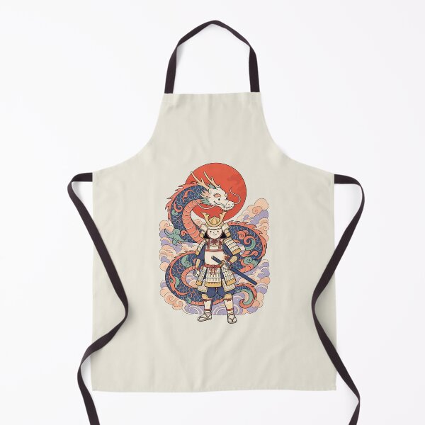 Item preview, Japanese Samurai & Dragon | Japanese Warrior Fantasy Art designed and sold by MrDev.