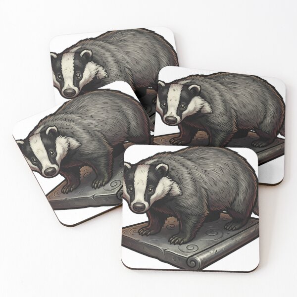 Item preview, Gothic Samhain Veil — Badger at a Threshold Stone designed and sold by IllumeInk.