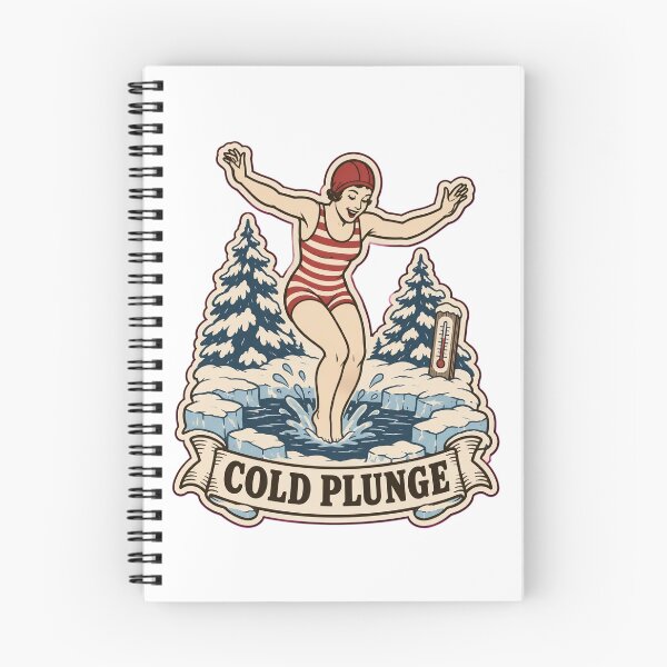 Item preview, Cold Plunge Vintage Ice Swimmer | Funny Polar Bear Plunge Retro Winter Swimming Design designed and sold by StickyGuys.