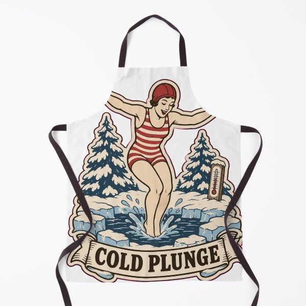 Item preview, Cold Plunge Vintage Ice Swimmer | Funny Polar Bear Plunge Retro Winter Swimming Design designed and sold by StickyGuys.