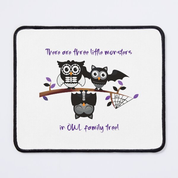 Item preview, Three…in OWL Family Tree (on White) designed and sold by PawsitiveMum3.