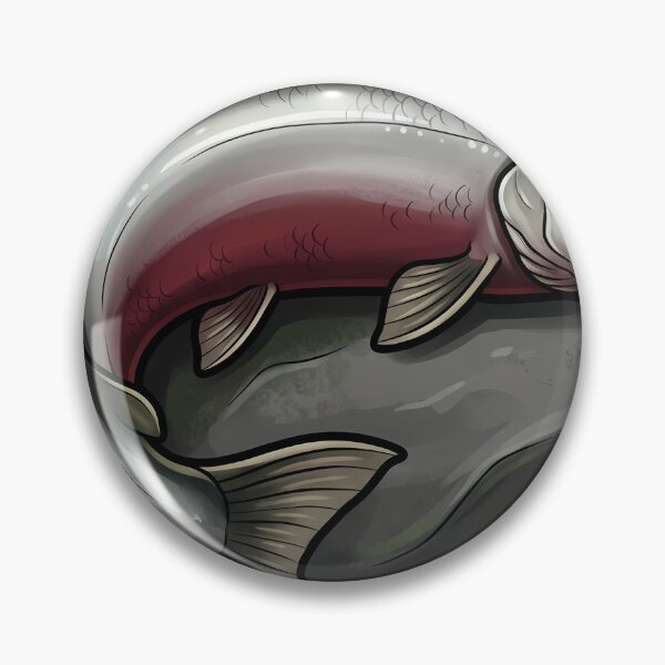 Item preview, Gothic Samhain Veil — Salmon at a River Stone Threshold designed and sold by IllumeInk.