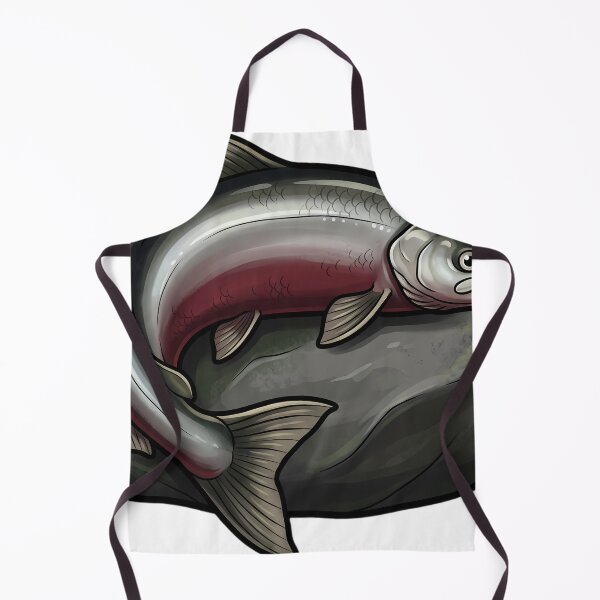 Item preview, Gothic Samhain Veil — Salmon at a River Stone Threshold designed and sold by IllumeInk.