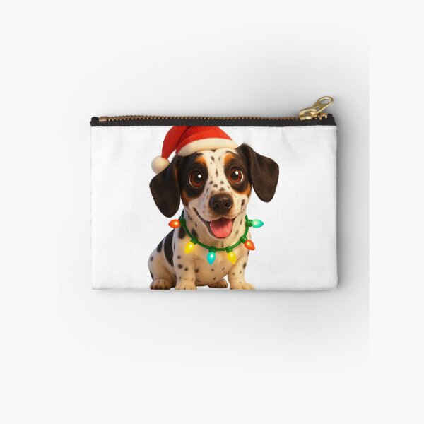 Item preview, Piebald Dachshund Dog Christmas Cheer designed and sold by Sillytoe.