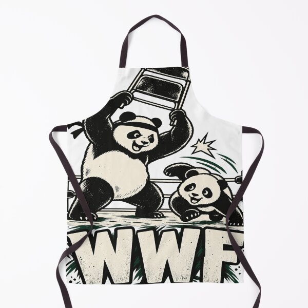 Item preview, Funny Wrestling Panda Steel Chair Pro Wrestler Animal Fight Retro Graphic designed and sold by JapanAnimeSH1.