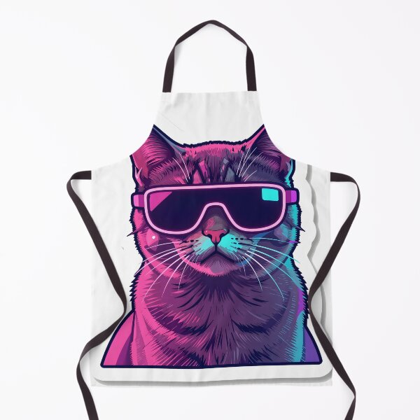 Item preview, Futuristic Neon Cyberpunk Cat designed and sold by chill-a-lot.