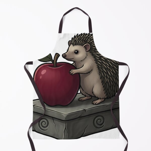 Item preview, Gothic Samhain Offering — Crimson Apple and a Hedgehog designed and sold by IllumeInk.