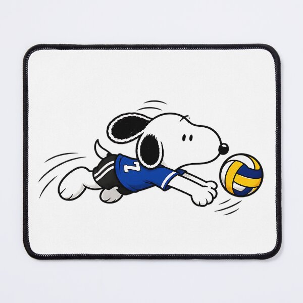 Item preview, Snoopy Volleyball Player – Cute Diving Volleyball Sports Design designed and sold by artizallart.