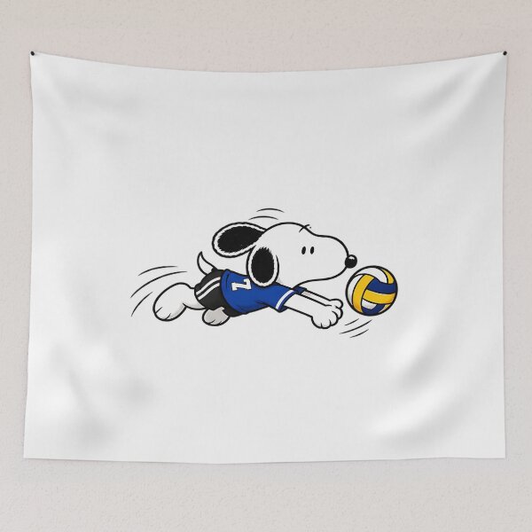 Item preview, Snoopy Volleyball Player – Cute Diving Volleyball Sports Design designed and sold by artizallart.