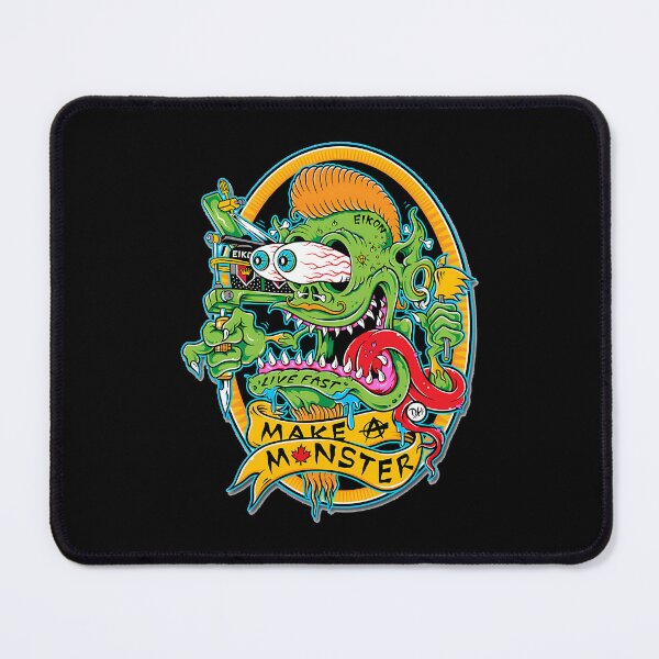 Item preview, Green Creature Tattoo Machine Live Fast Make A Monster designed and sold by RomainCam.