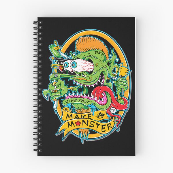 Item preview, Green Creature Tattoo Machine Live Fast Make A Monster designed and sold by RomainCam.