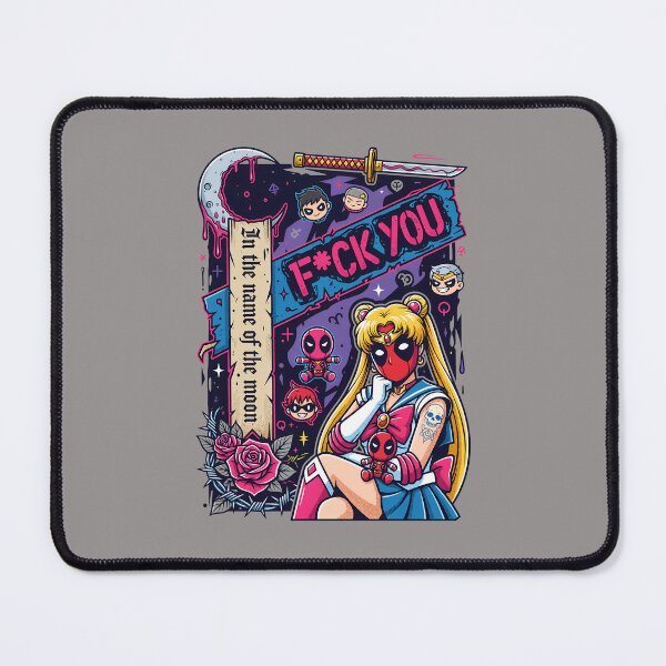 Item preview, Deadpool Sailor Moon F_ck You Parody Mashup Tee-15 designed and sold by XhulianoPoci.