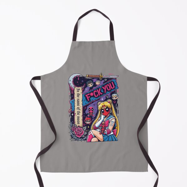 Item preview, Deadpool Sailor Moon F_ck You Parody Mashup Tee-15 designed and sold by XhulianoPoci.