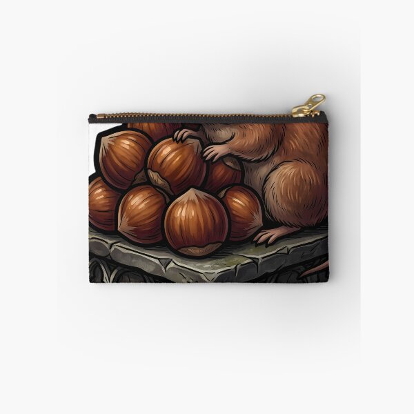 Item preview, Gothic Samhain Offering — Hazelnut Cluster and a Vole designed and sold by IllumeInk.