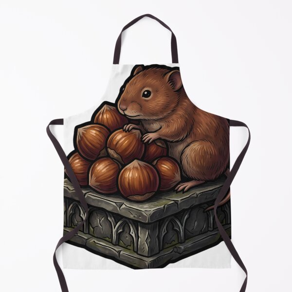 Item preview, Gothic Samhain Offering — Hazelnut Cluster and a Vole designed and sold by IllumeInk.
