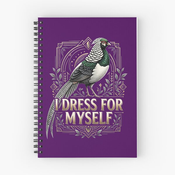 Item preview, Lady Amherst Pheasant Shirt - I Dress For Myself - Art Deco Exotic Bird Tee - Luxury Couture Fashion Graphic designed and sold by Max Store.