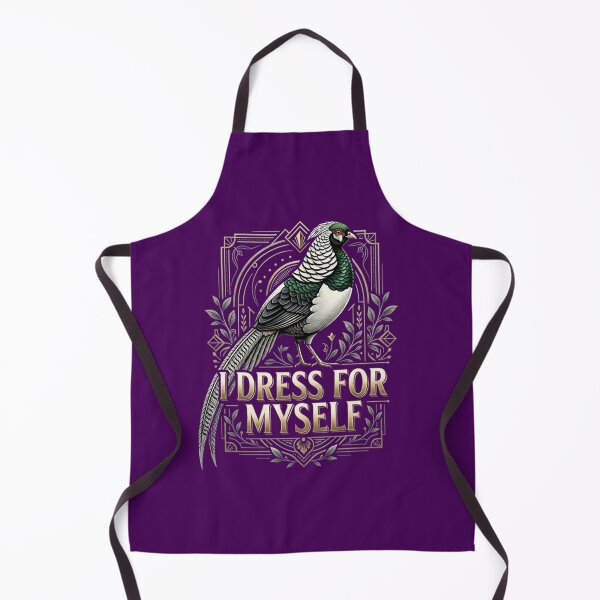 Item preview, Lady Amherst Pheasant Shirt - I Dress For Myself - Art Deco Exotic Bird Tee - Luxury Couture Fashion Graphic designed and sold by Max Store.