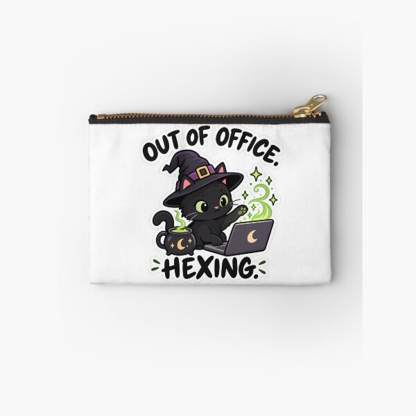 Item preview, Out of Office Hexing Black Cat Witch designed and sold by Mordenrox.
