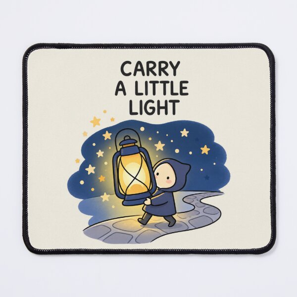 Item preview, Carry a Little Light | Cute Lantern Inspirational Art designed and sold by MrDev.
