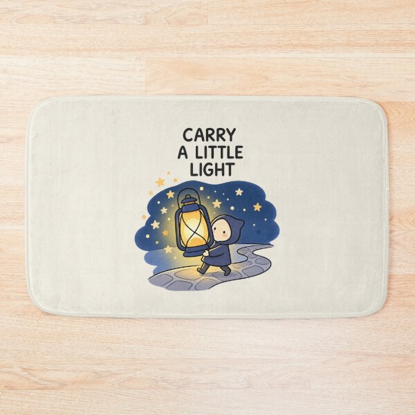 Item preview, Carry a Little Light | Cute Lantern Inspirational Art designed and sold by MrDev.