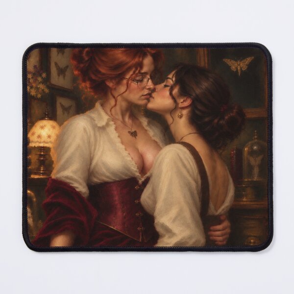 Item preview, Sapphic Kiss in a Victorian Curiosity Room designed and sold by Rouge Reverie Studio.