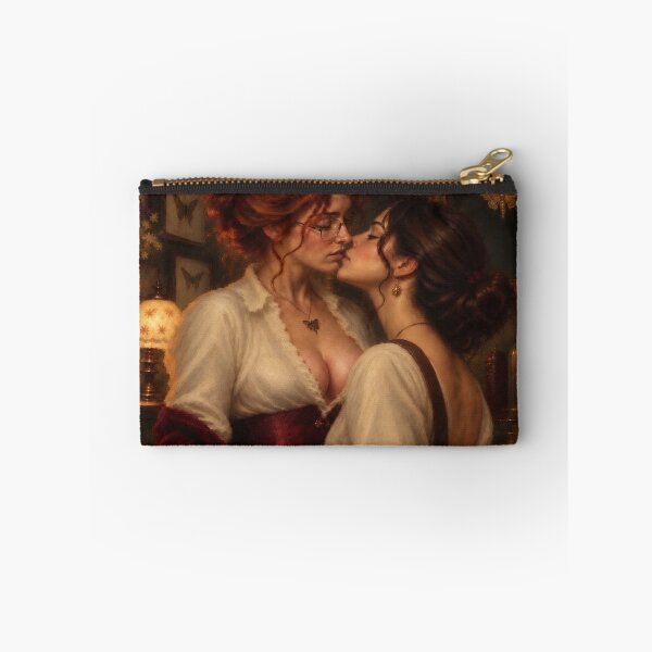 Item preview, Sapphic Kiss in a Victorian Curiosity Room designed and sold by Rouge Reverie Studio.