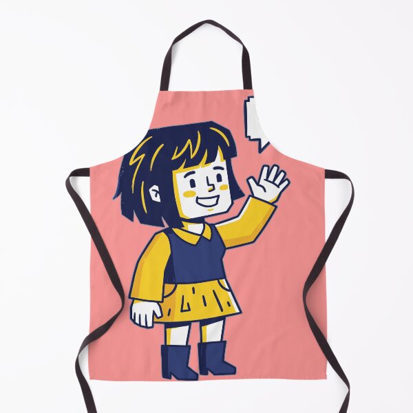 Item preview, Blocky Girl Character Waving Design designed and sold by Ranpict.