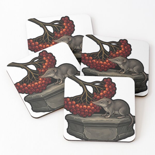 Item preview, Gothic Samhain Offering — Rowan Berries and a Shrew designed and sold by IllumeInk.