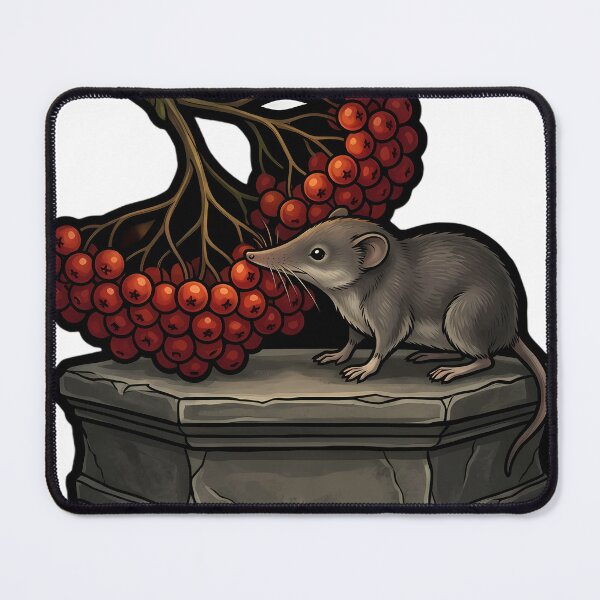 Item preview, Gothic Samhain Offering — Rowan Berries and a Shrew designed and sold by IllumeInk.