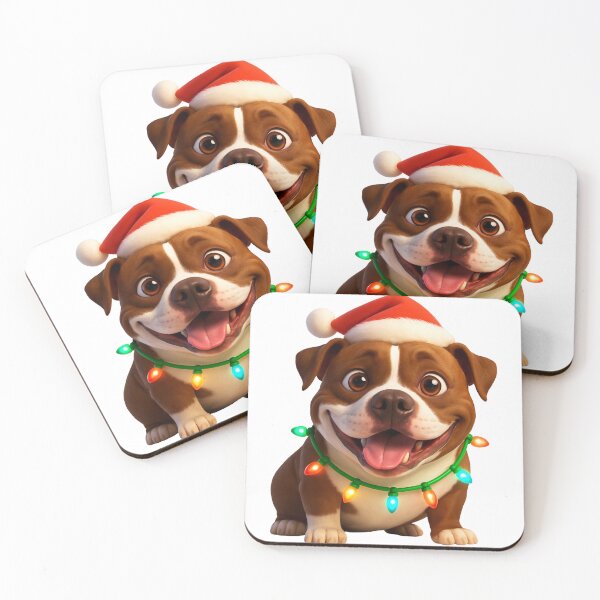 Item preview, Pit Bull Dog Christmas Sparkle designed and sold by Sillytoe.