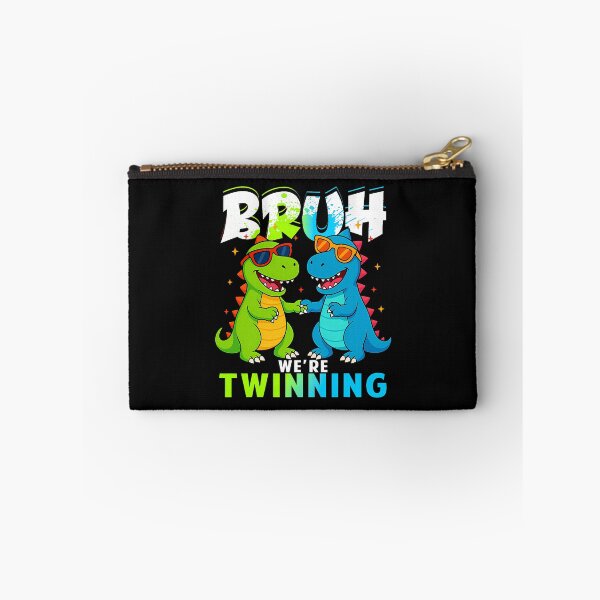 Item preview, Bruh We're Twinning Funny Dinosaur Twin Day designed and sold by khdmalakarak.