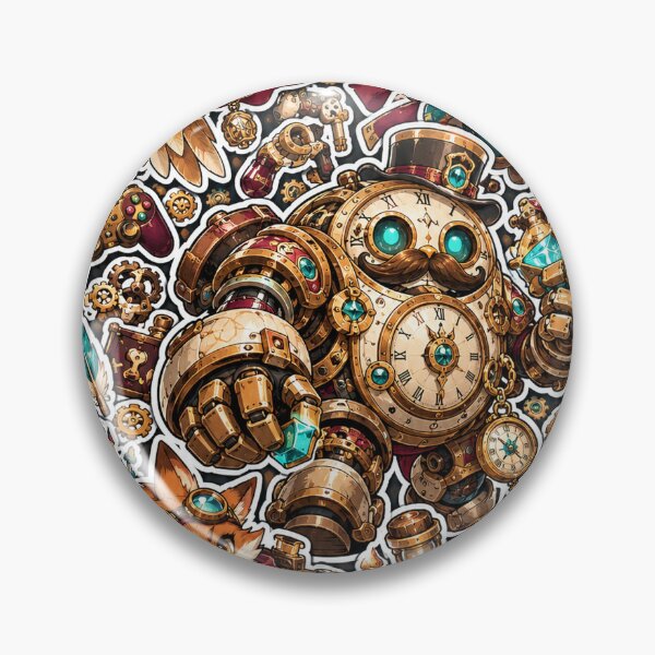 Item preview, Steampunk Animals Sticker Pack Fox Owl Gamer Art designed and sold by Inked Legacy.