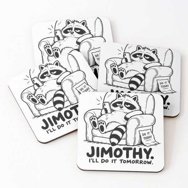 Item preview, Jimothy Raccoon lazy meme designed and sold by ViolettaGlass.