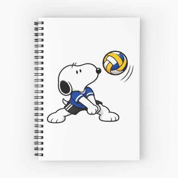 Item preview, Snoopy Volleyball – Cute Volleyball Player Action Pose designed and sold by artizallart.