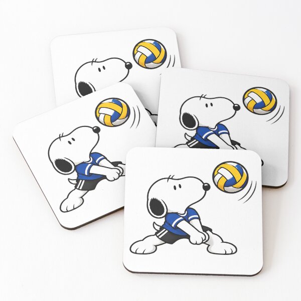 Item preview, Snoopy Volleyball – Cute Volleyball Player Action Pose designed and sold by artizallart.