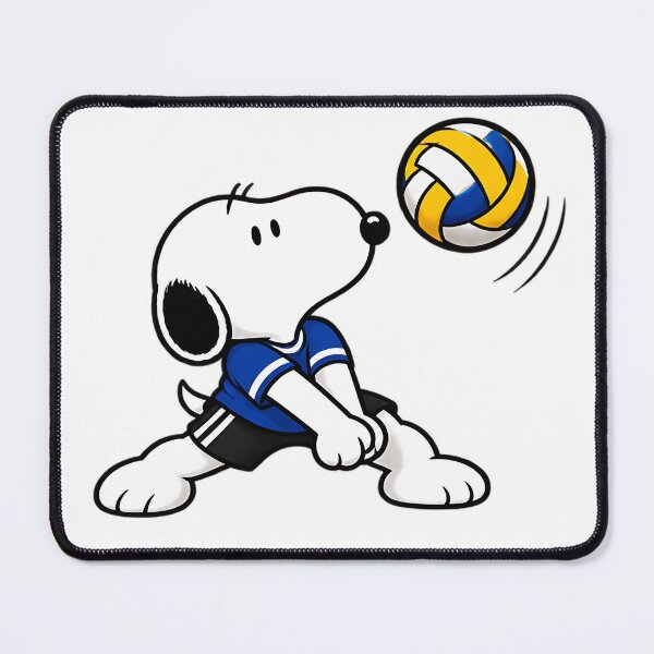 Item preview, Snoopy Volleyball – Cute Volleyball Player Action Pose designed and sold by artizallart.