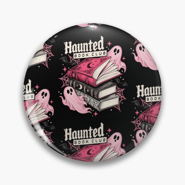 Item preview, Haunted Book Club Cute Pink Ghost Pastel Goth Halloween Bookworm Graphic designed and sold by JapanAnimeSH1.