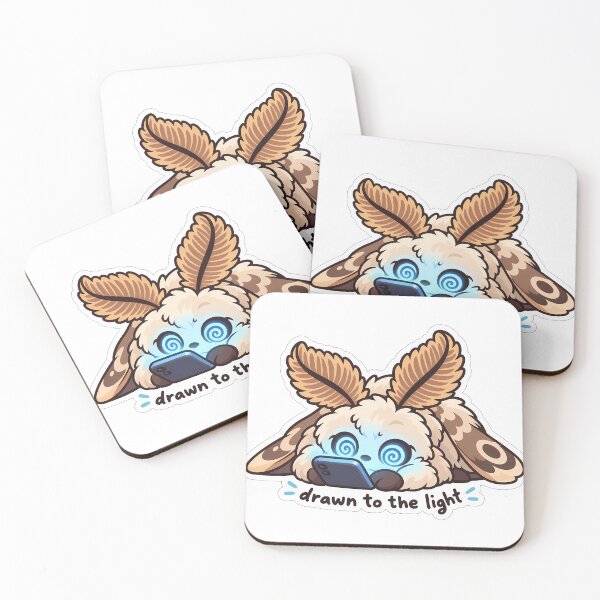 Item preview, Drawn to the Light Moth Phone Doomscrolling designed and sold by Mordenrox.