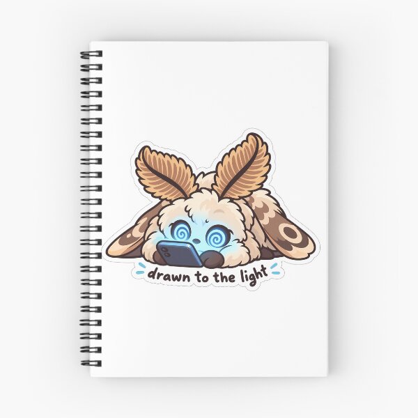 Item preview, Drawn to the Light Moth Phone Doomscrolling designed and sold by Mordenrox.