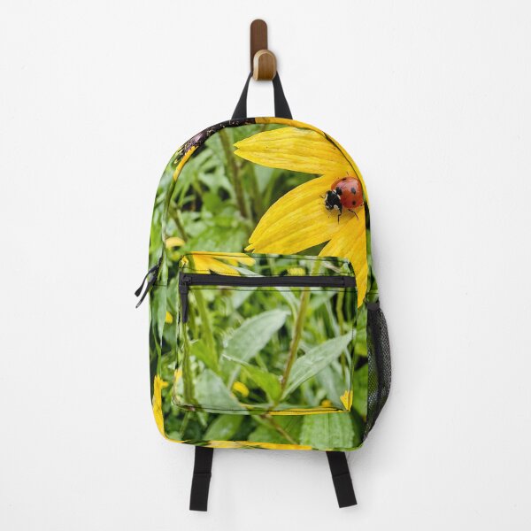Item preview, Tiny Red Ladybug On Yellow Coneflower Petal designed and sold by donekerry.