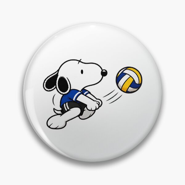 Item preview, Snoopy Volleyball Player – Cute Running Volleyball Action Pose designed and sold by artizallart.