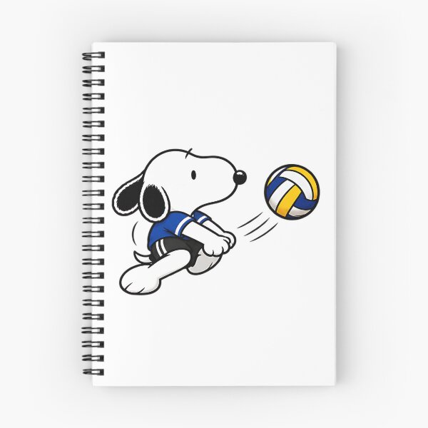 Item preview, Snoopy Volleyball Player – Cute Running Volleyball Action Pose designed and sold by artizallart.