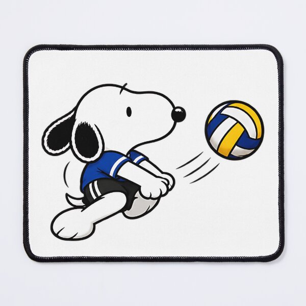 Item preview, Snoopy Volleyball Player – Cute Running Volleyball Action Pose designed and sold by artizallart.