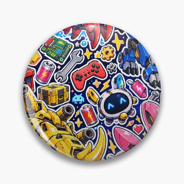 Item preview, Mecha Robot Animals Sticker Pack Retro Gamer Art designed and sold by Inked Legacy.