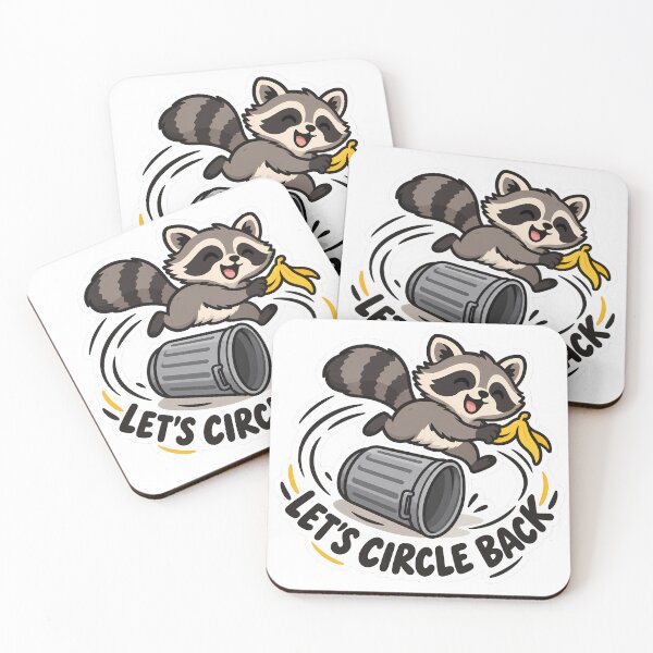 Item preview, Lets Circle Back Raccoon Office Humor designed and sold by Mordenrox.