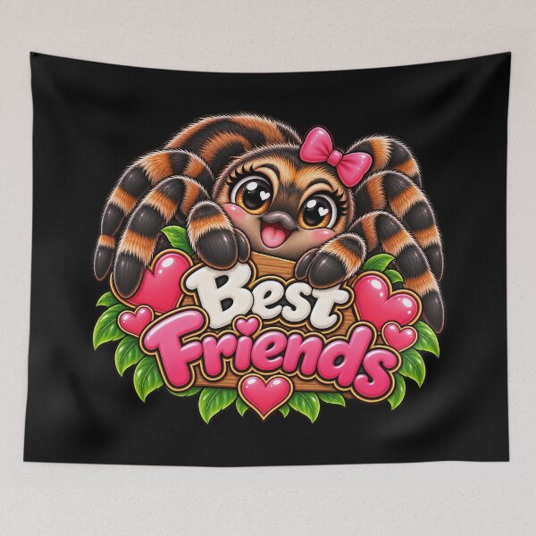 Item preview, Best Friends Tarantula – Cute Kawaii Spider & Arachnid Friendship designed and sold by aventi24.
