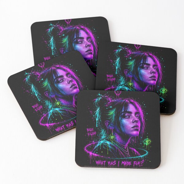 Item preview, Billie Eilish What Was I Made For Neon Portrait designed and sold by JMS-Artvintage.
