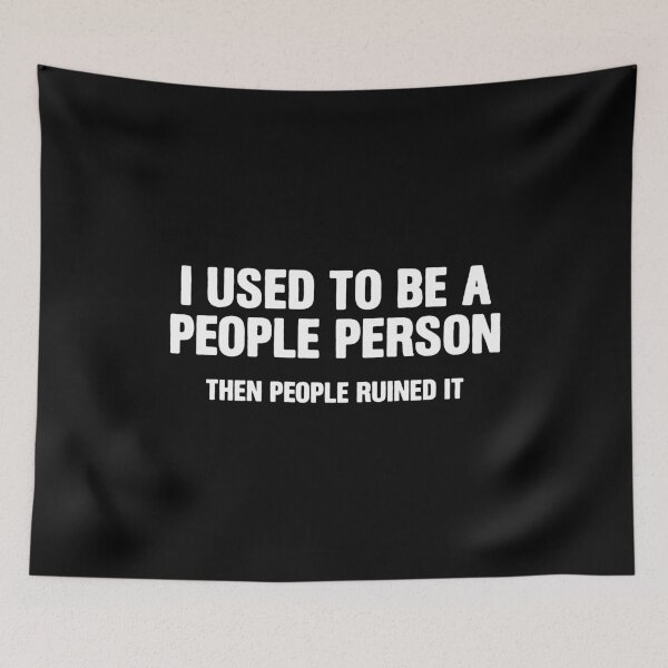 Item preview, I Used to Be A People Person - Funny Sarcasm Humor designed and sold by ruinzahelva.