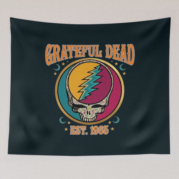Item preview, Grateful Dead Est 1965 Lightning Skull designed and sold by FrettKnitwear.