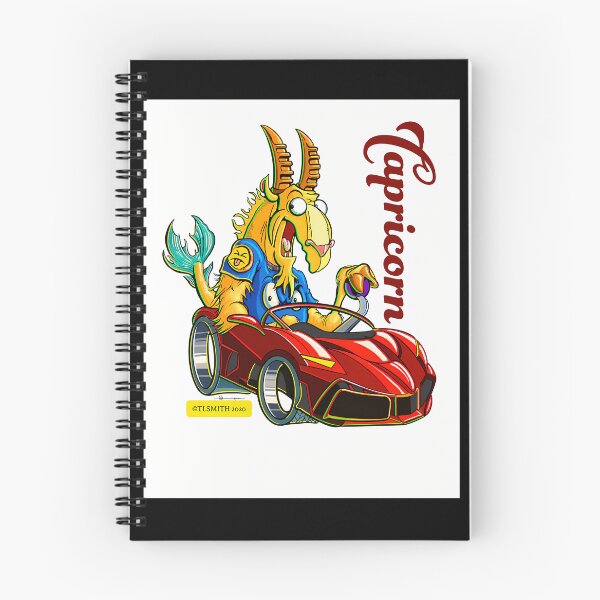 Item preview, Horned Sea Goat Creature Driving Red Sports Car designed and sold by GeorgeLegros.